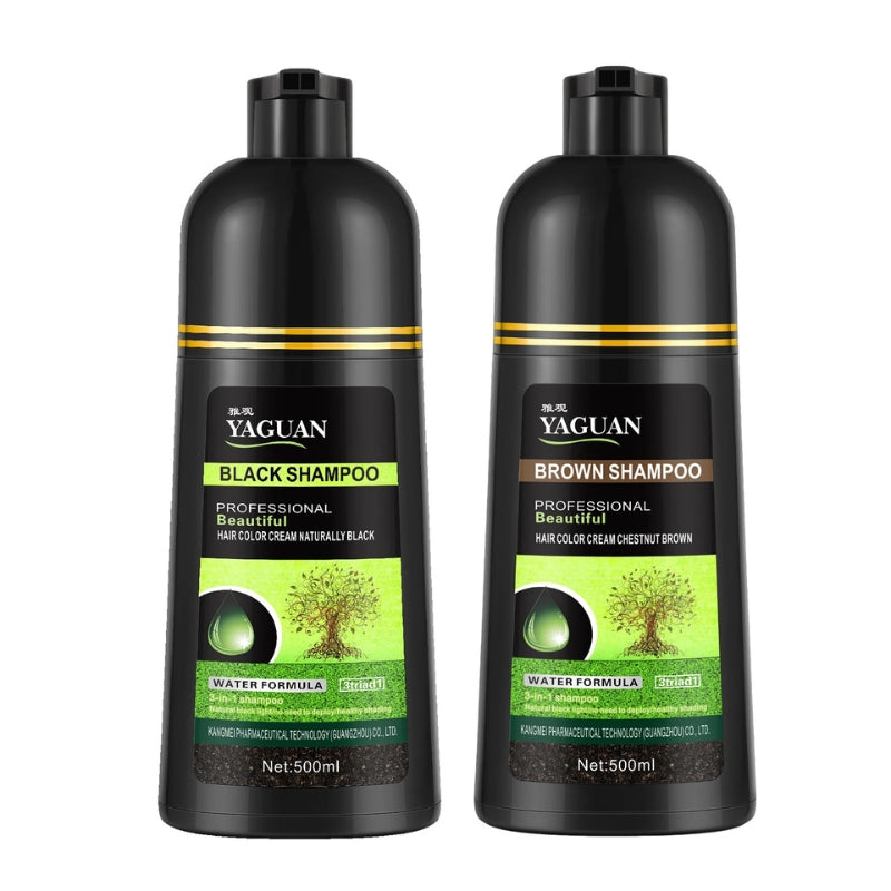 Shampoo Preto 3 em 1 – Coloração Instantânea e Natural