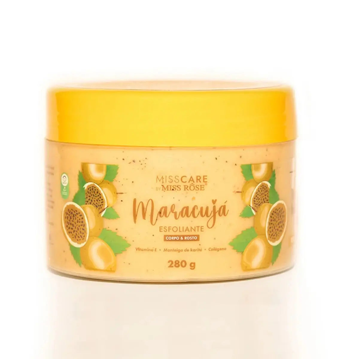 Esfoliante Corpo e Rosto Maracujá Miss Care 280g
