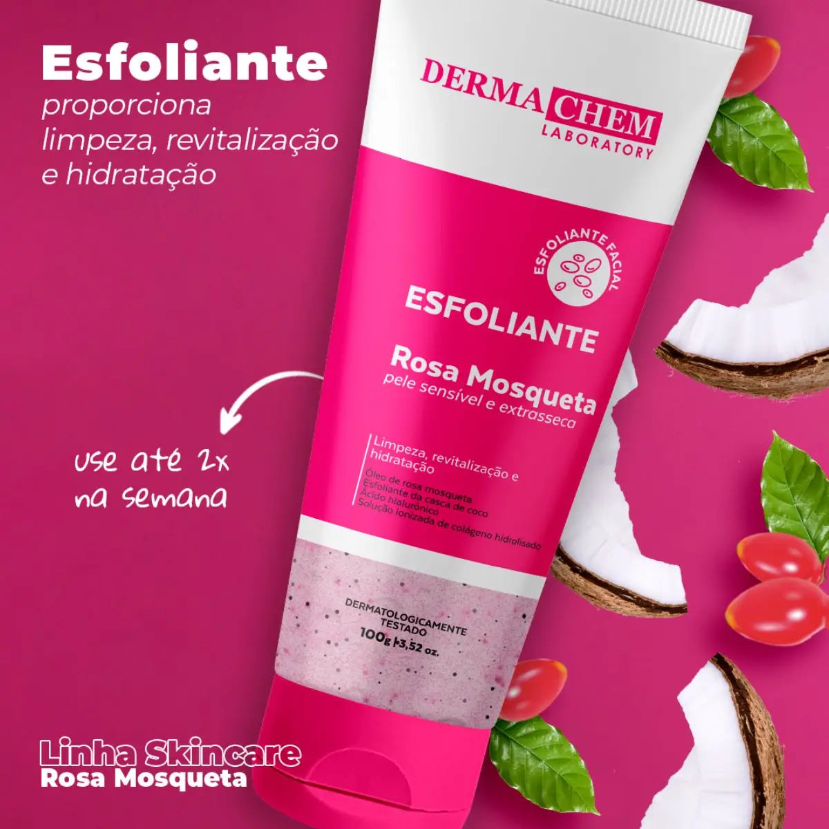 Gel Esfoliante Rosa Mosqueta 100g