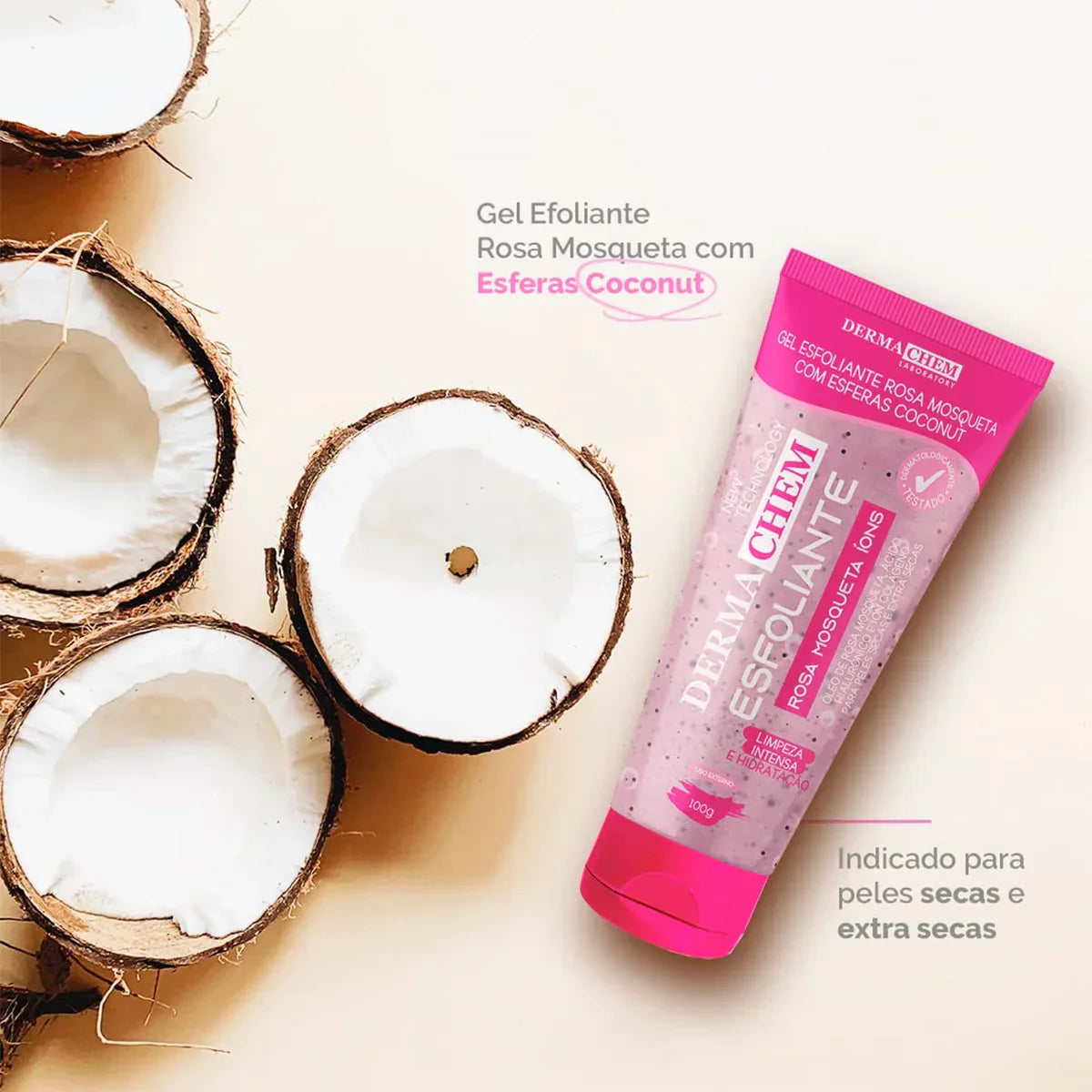 Gel Esfoliante Rosa Mosqueta 100g