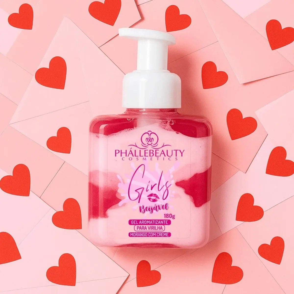 Gel Hidratante Corporal e Íntimo Morango com Creme 180g