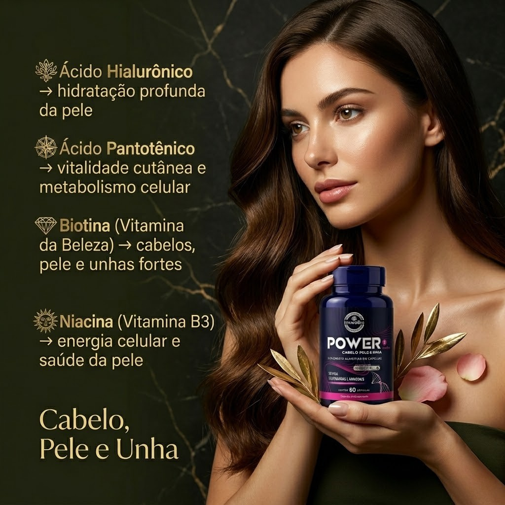 Power Mulher Premium - Cabelo, Pele e Unhas