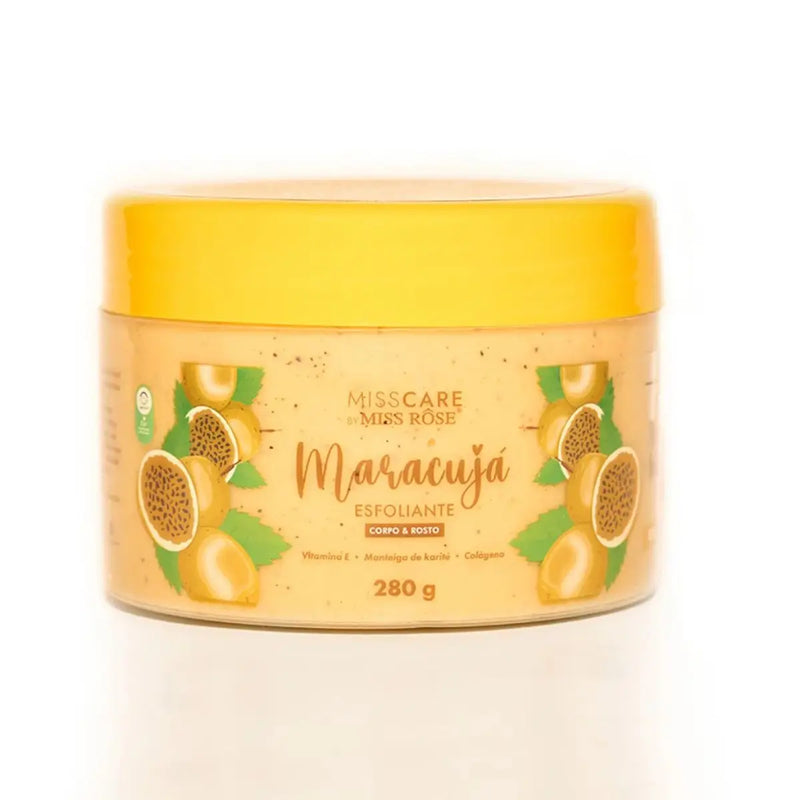 Esfoliante Corpo e Rosto Maracujá Miss Care 280g