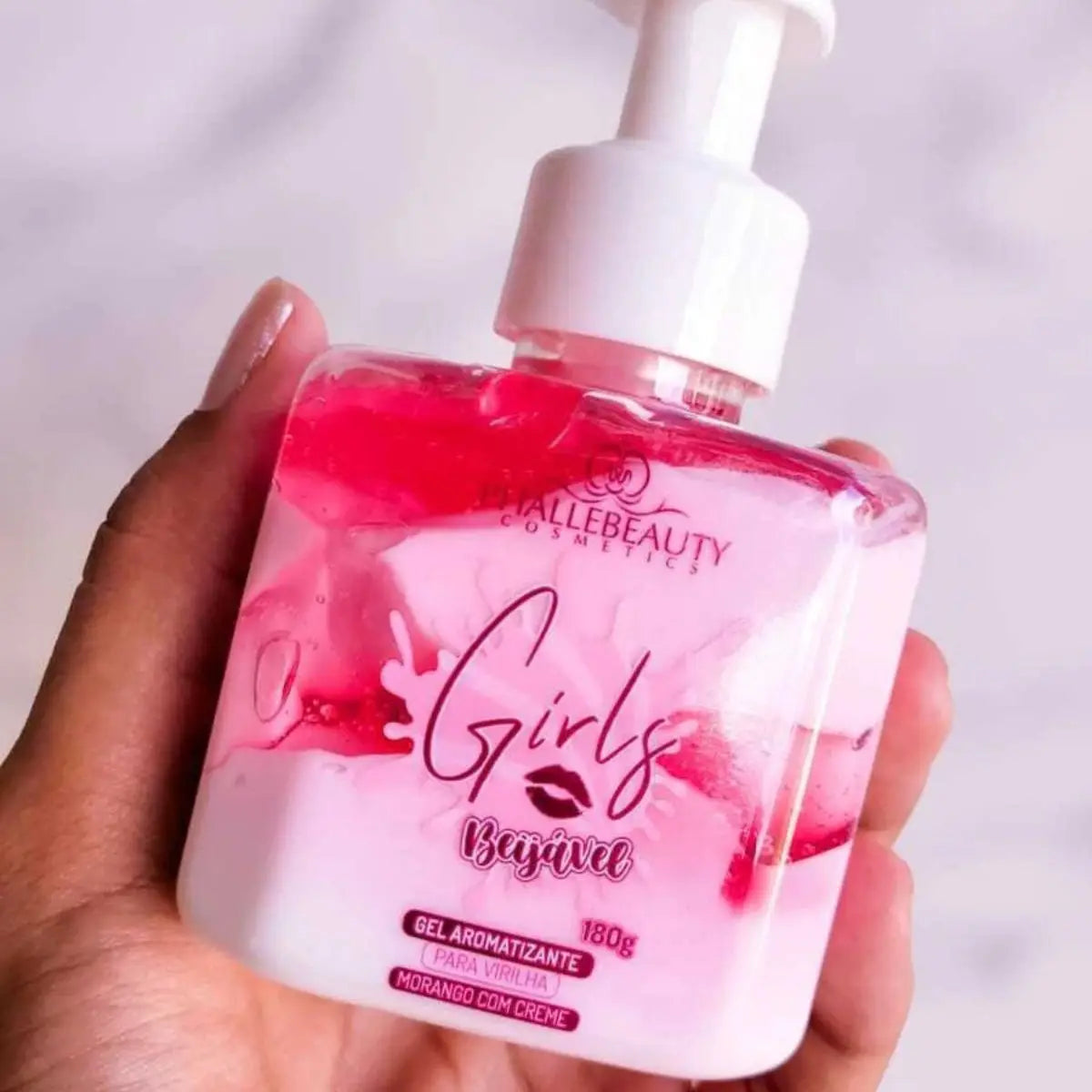 Gel Hidratante Corporal e Íntimo Morango com Creme 180g