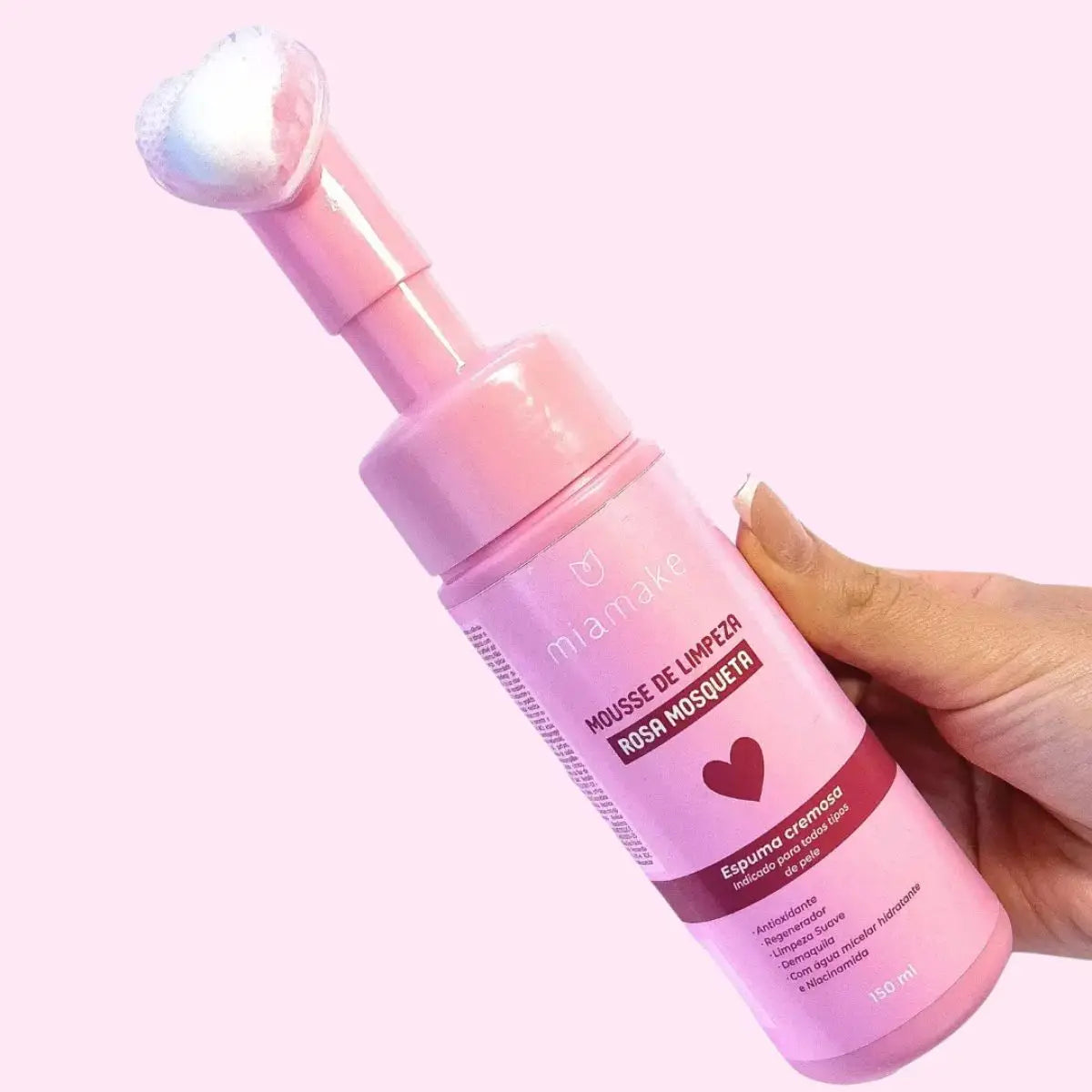 Mousse de Limpeza Micelar Rosa 150ml