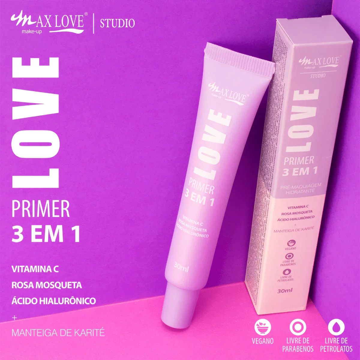 Primer Facial e Hidratante 3 Em 1
