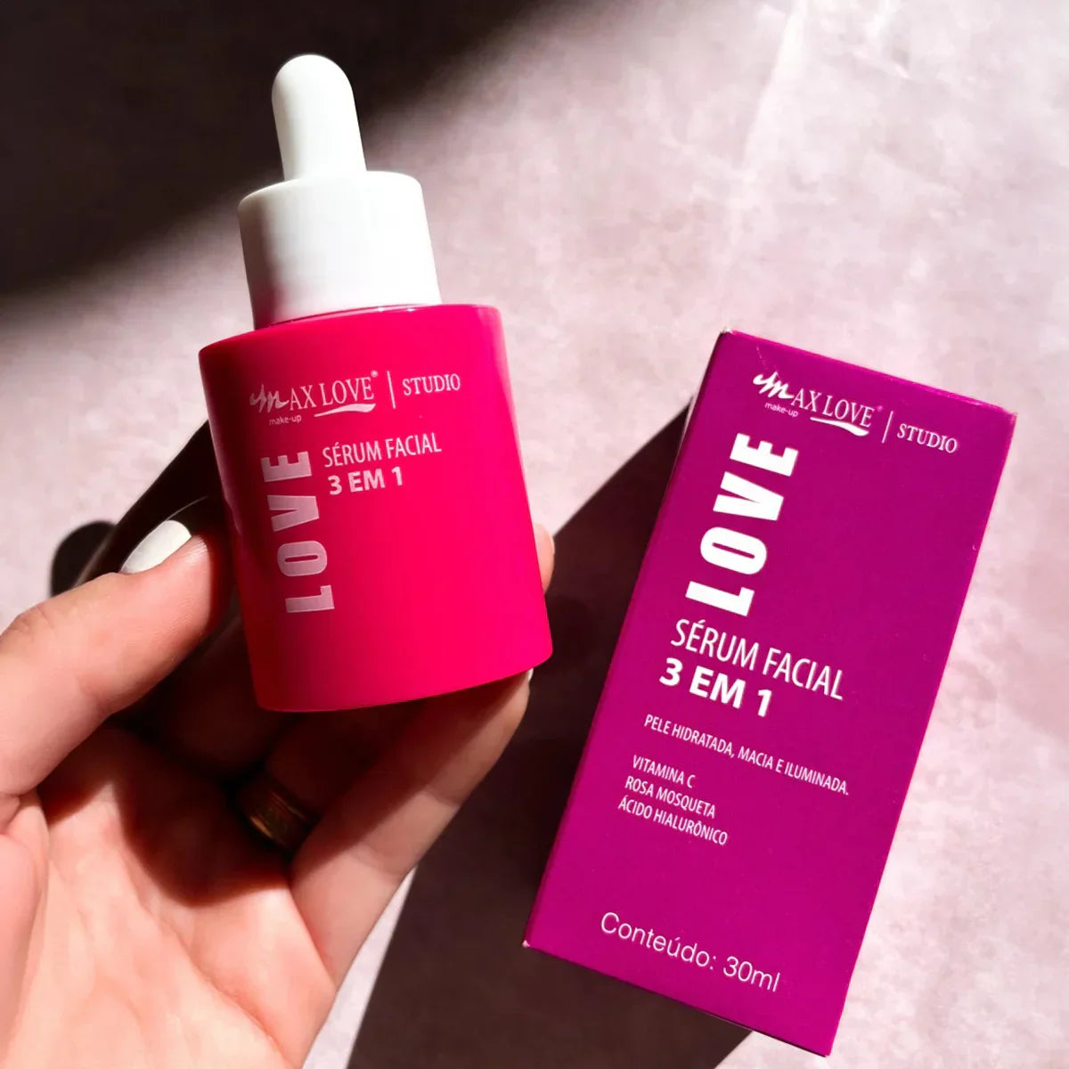 Sérum Facial 3 em 1 Rosa Mosqueta