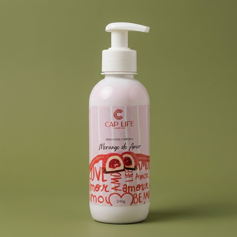 Hidratante Facial e Corporal Morango do Amor 240g