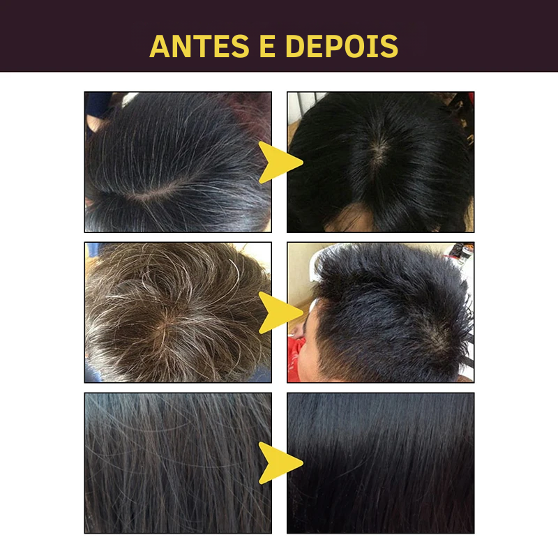 Shampoo de Tintura de Cabelo de Ervas Naturais