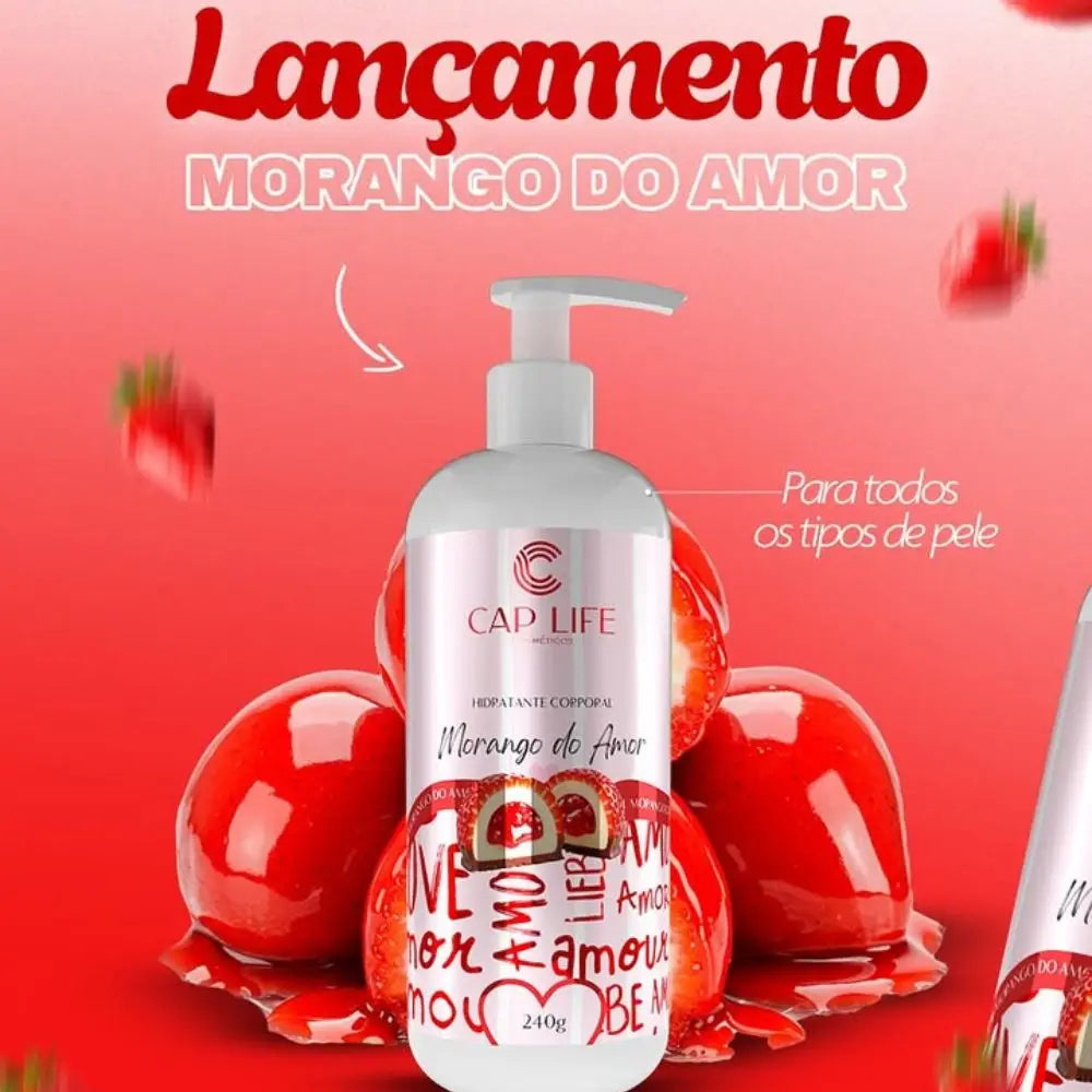 Hidratante Facial e Corporal Morango do Amor 240g