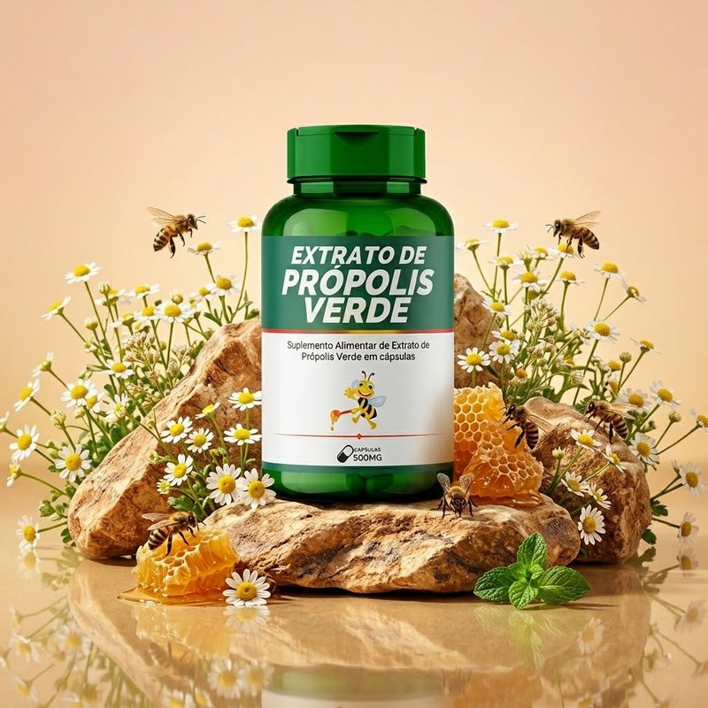 Extrato de Própolis Verde 120 cápsulas