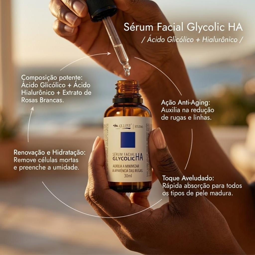 Sérum Facial Renovador Glycolic HA --