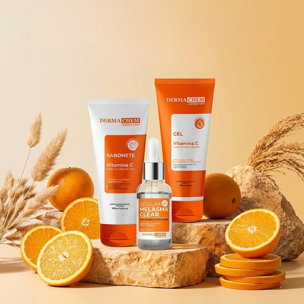 Kit Vitamina C Clareador Melasma
